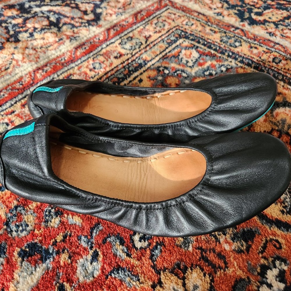 Tieks Size 9 Black Ballet Flats